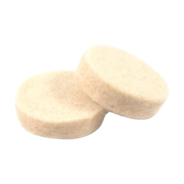 Forney Industires 1 in. Felt Replacement Polishing Wheel 2 Piece 2837532